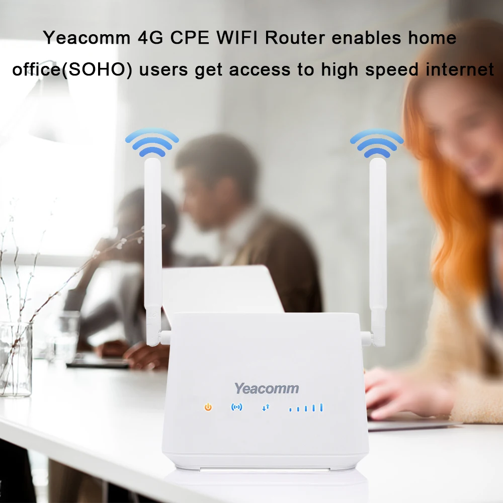 Yeacomm P21 S12 Indoor RJ45 TDD FDD 3G 4G LTE CPE Router with SIM Card Slot