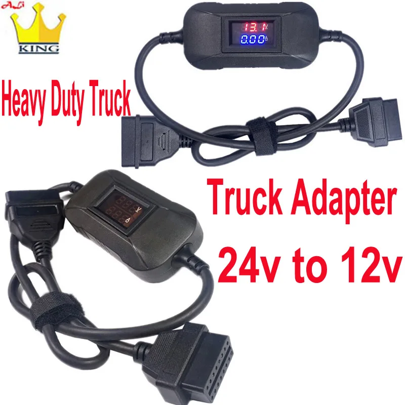 Per Camion Pesanti Da 24V A 12V Adattatore Per Camion Scanner Per Auto Per Launch X431 Easydiag 3.0 Easydiag 2.0 Golo 3 Obd2 Scannner Tools