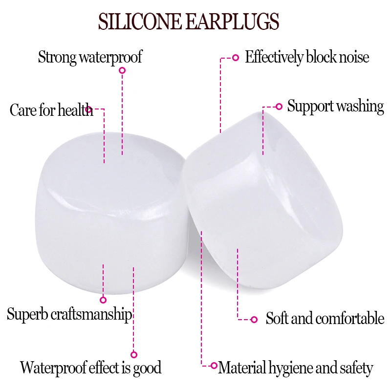 Silicone ear plugs 16Pcs sound insulation ear protection anti noise snoring sleeping plugs for travel noise reduction
