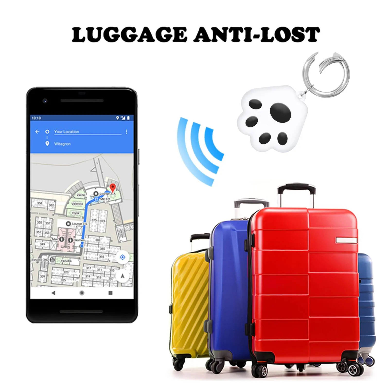 Tracker Key Finder Smart Anti-Lost Device Waterproof GPS Locator Keyfinder Localizado Alarm For Kids Pet Dog Cat Wallet Ba