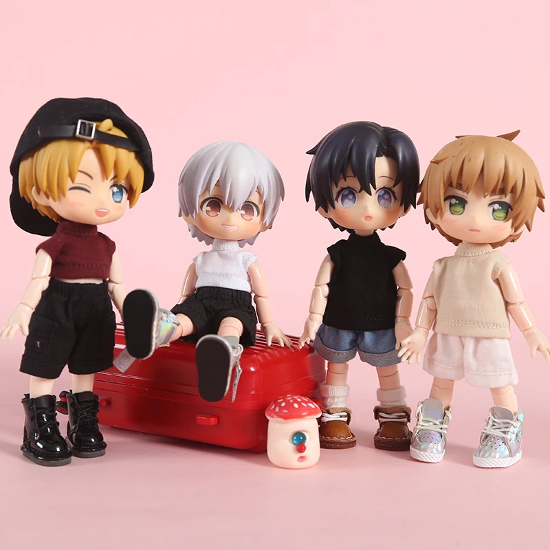 Doll Clothes Doll Clothes Accessories Doll Accessories ob11 Baby Clothes Wild Sleeveless T-shirt Doll Clothes Vest gsc Element Molly Doll yunnai 1 / 12bjd Accessories