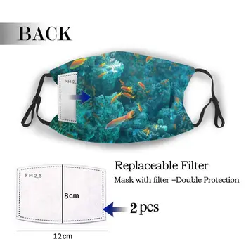 

protective mask with filter Marine Plants anti dust PM2.5 reuse adult teen child girl