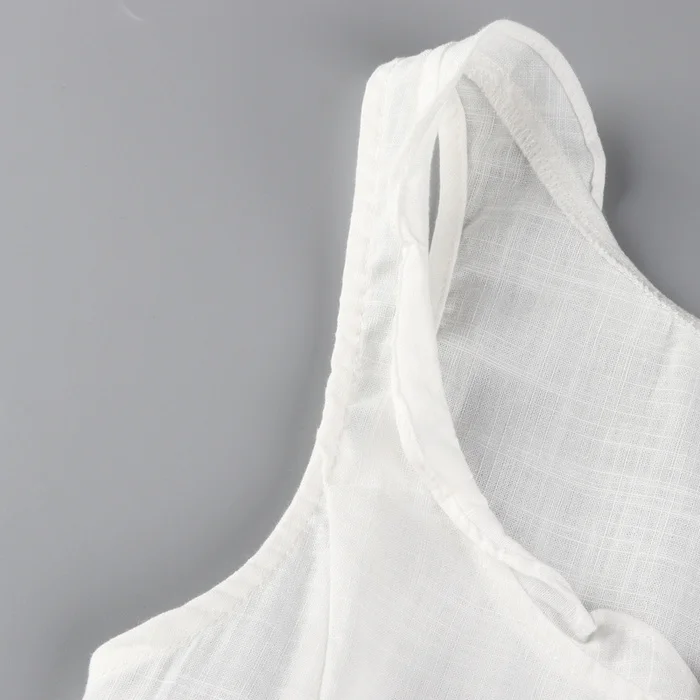 Летний модный тонкий однотонный топ на шнуровке без рукавов из тонкой ткани SML, XL, XXL, 2 цвета, Женский Повседневный короткий топ на бретелях