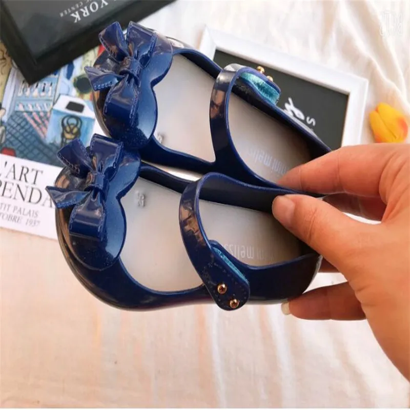 Mini Melissa/Новинка года; прозрачные сандалии для девочек; летние сандалии с короной; милые детские сандалии Melissa; пляжная обувь; обувь для малышей; 13-18 см