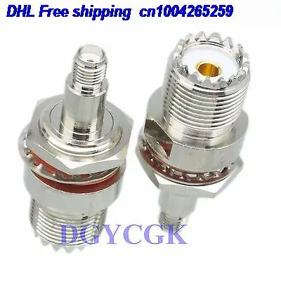 

DHL 50pcs Conversion Adapter SO239 UHF female to SMA jack bulkhead M16 O-Ring adapter 22cs
