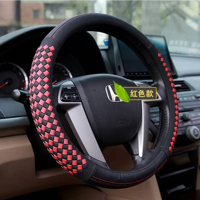 

Car Steering Wheel Cover Auto Interior Accessories for honda accord 7 8 9 city cr-v fit freed hr-v jazz spirior stream