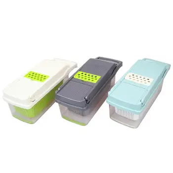 

8-in-1 Multifunctional Vegetable Cutter Kitchen Gadget Stainless Steel Vegetable Accessories Cutter Press Kitchen