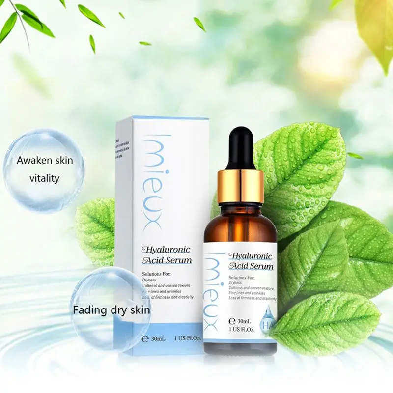 Hyaluronic Acid Essence Moisturizing Anti-Wrinkle Shrinking Pores Brighten Skin Face Care Serum 30ml