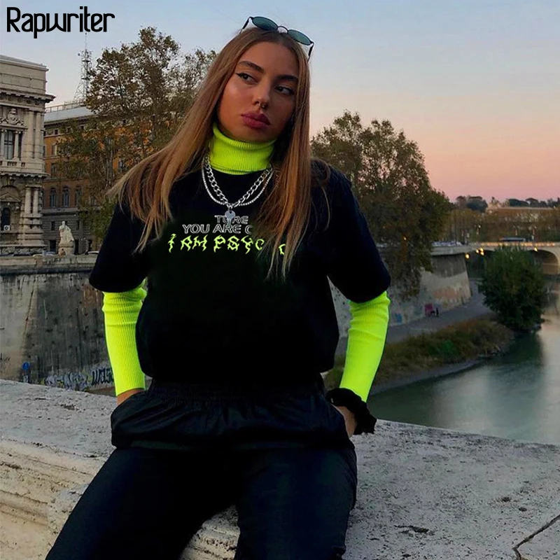 Осень 2020 повседневная искусственная водолазка Rapwriter из 2 предметов женская