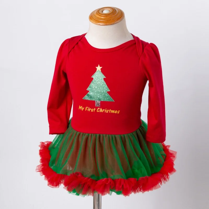 My First Christmas Carters/детская одежда для малышки, платье-пачка для новорожденных+ гетры+ обувь+ повязка на голову, комплекты из 4 предметов, одежда для малышей