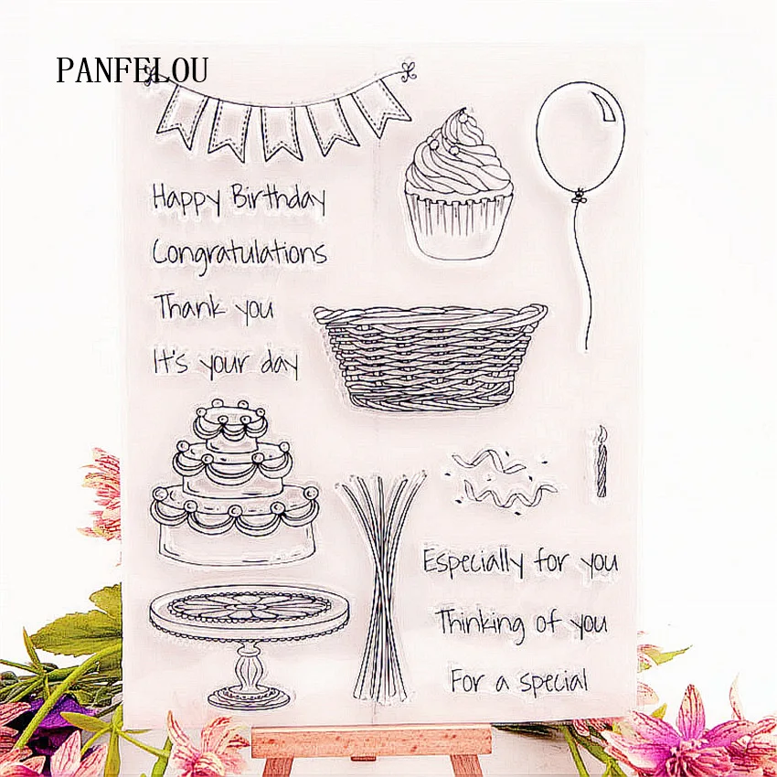 

PANFELOU 15.5x21.5 Garden fountains Transparent Clear Silicone Stamp/Seal DIY scrapbooking album Halloween clear stamp sheets