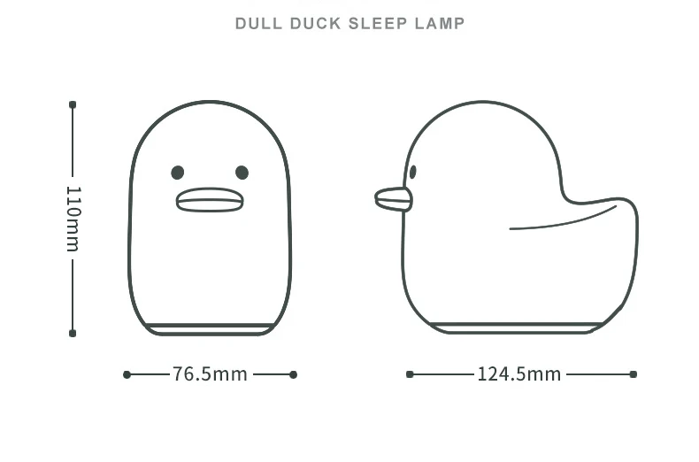 nite light USB Rechargeable Night Light Duck Silicone Night Lights Touch Sensor Bedroom Bedside Lamp For Kids Baby Gift bathroom night light