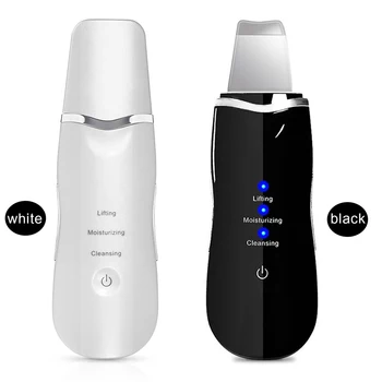 

Ultrasonic Nano Ion Skin Scrubber Cleaner Face Lifting Peeling Extractor Cleaning Faical Care Tool Face Cleaning Skin Scrubber