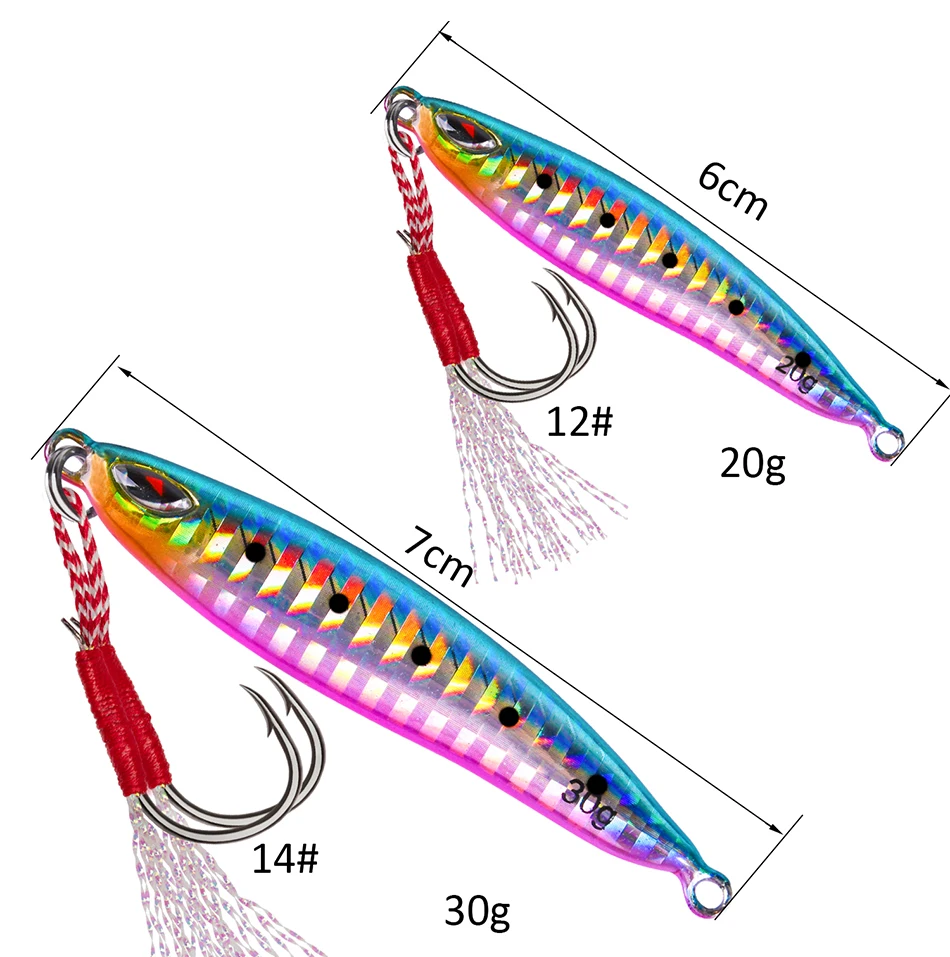 jig metal fishing lure jigging artificial bait 20g 30g fishing wobbler for sea bass freshwater saltwater fishing (2)