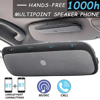 

TZ900 Wireless bluetooth Car Multipoint Speaker Visor Clip Handsfree Calling Car Kit Audio Music Speaker For Smartphones