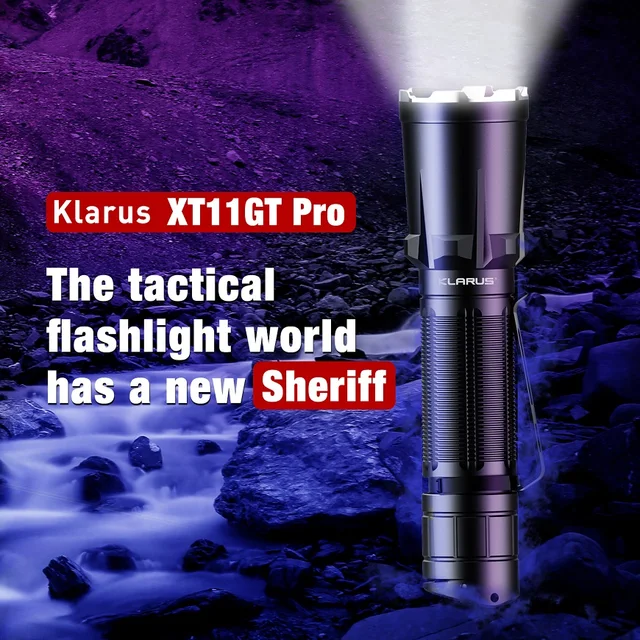 Lampe tactique Klarus XT11 pour militaire, police, gendarmerie