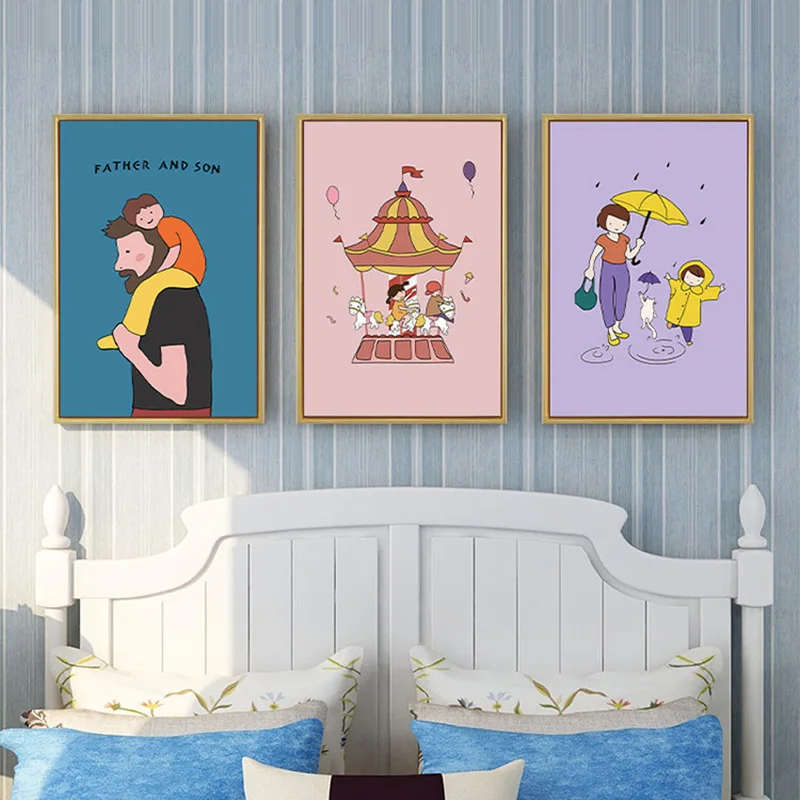 

Cartoon Full Square/Round Drill 5D DIY Diamond Painting "Maternal Love/Paternal Love" 3D Embroidery Cross Stitch Kids Room Decor