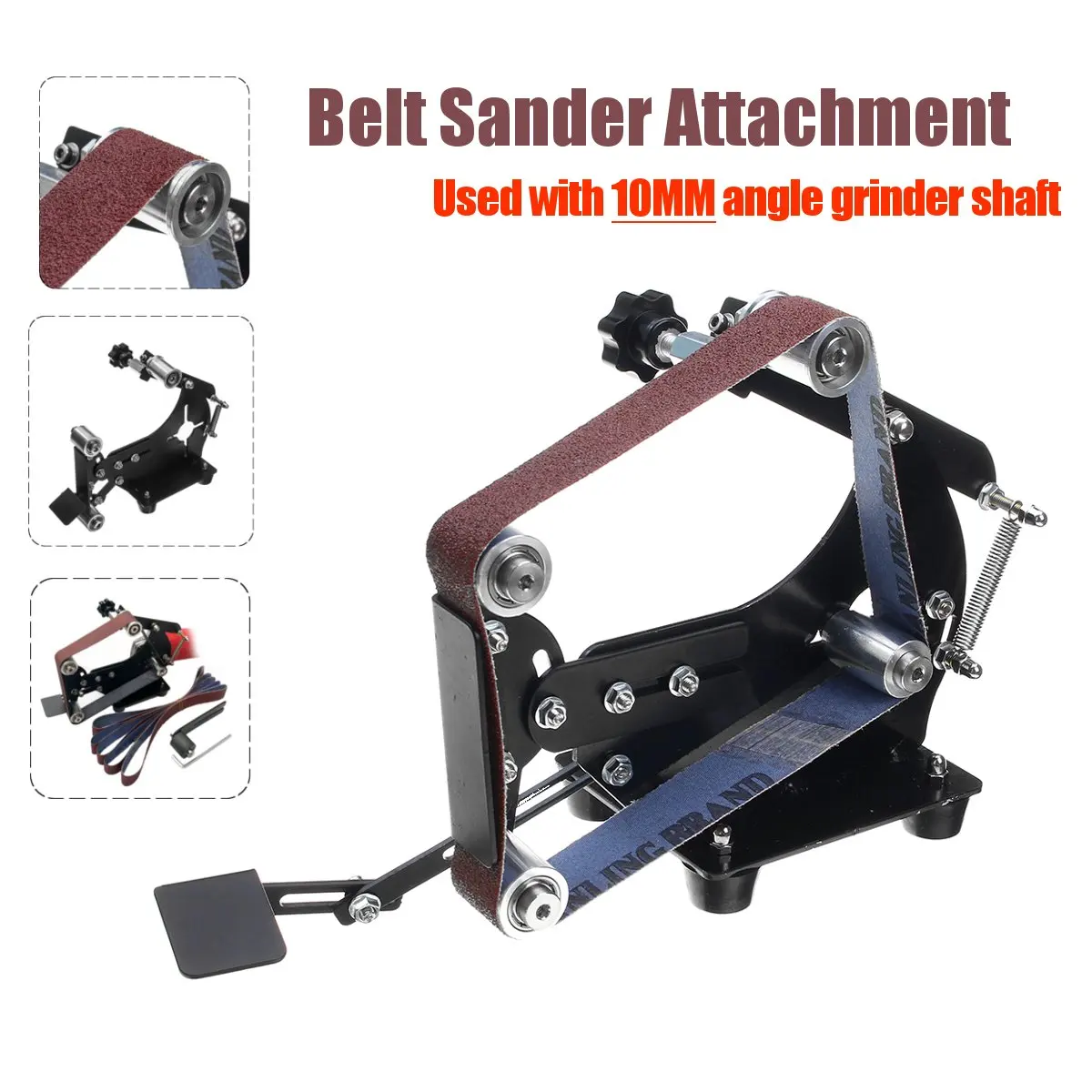 

Angle Grinder Into Belt Sander Sanding Supporting Grinding Machine Shaft 10MM Polishing Woodworking Tools