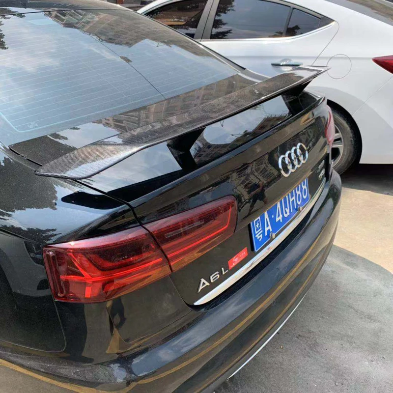 C7 A6 спойлер GT стиль спойлер из углеволокна задний багажник крыло для Audi A6 C7/4G 2012-UP подходит 4-двери только для седана