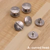20pcs Stainless Steel Binding Chicago Screws Nail Stud Rivets For Photo Album Leather Craft Studs Belt Wallet Fasteners 10mm cap ► Photo 3/6