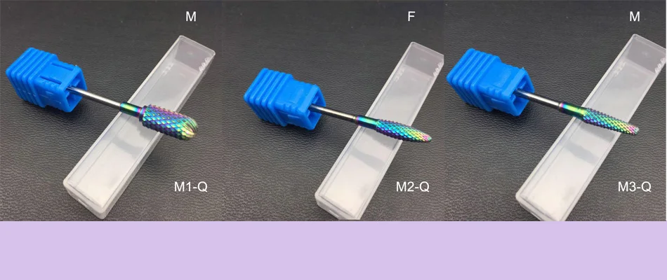 Синие вольфрамовые круглые фрезы для ногтей, твердосплавные фрезы для маникюра, электрические фрезы, аксессуары для ногтей