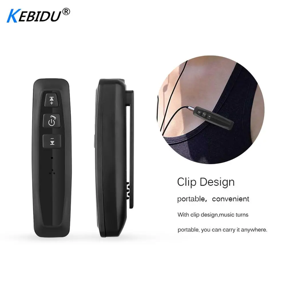 Kebidu Мини Автомобильный Bluetooth 4,1 приемник для гарнитуры беспроводной адаптер Поддержка TF карты AUX 3,5 мм разъем Музыка MP3 аудио кнопка