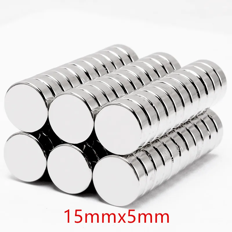 N35 1000pcs 15x5mm, 1000pcs 18x5mm; N32 500pcs 10x5mm Round Neodymium