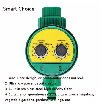 

Analogue Two Dial Plastic Water Timer Valve Multi-function Garden Automatic Electronic Watering Faucet Irrigation Controller #G