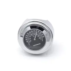 Motorcycle Handlebar Clock & Thermometer - 7/8 & 1 Inch (Black them)