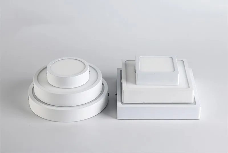 1pc  Surface Mounted LED Panel Light bulb Round Square 5W/8W/16W/22W/30W LED Ceiling lamp Lights LED Downlight AC110v-220V