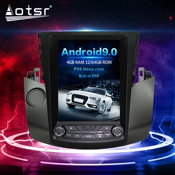 

10.4 inch PX6 4+64G Android 9.0 Tesla Style Vertical Screen GPS Navigation Car Multimedia Radio Player For Toyota RAV4 2003-2009