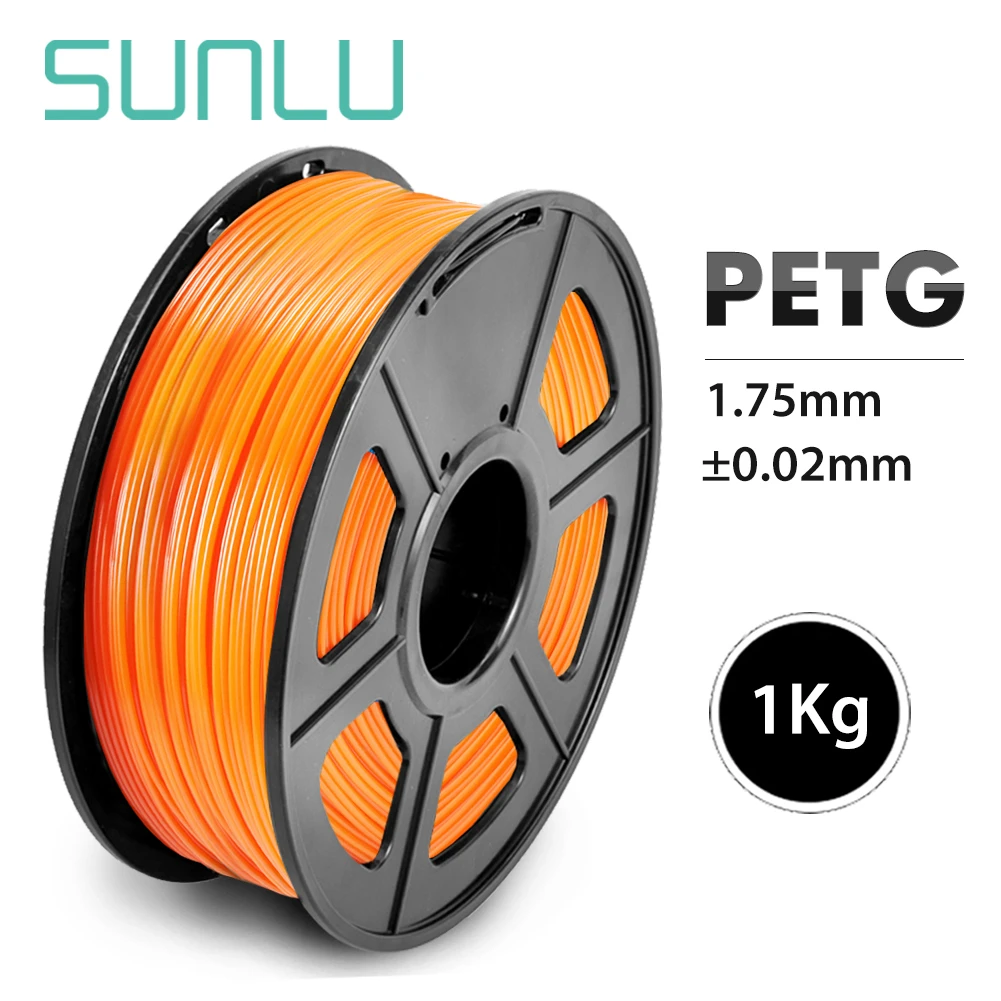 

1.75mm 3D Printer Filament PETG 1KG With Spool SUNLU Ordinary Brand PETG Filament 100% No Bubblle 395M/roll