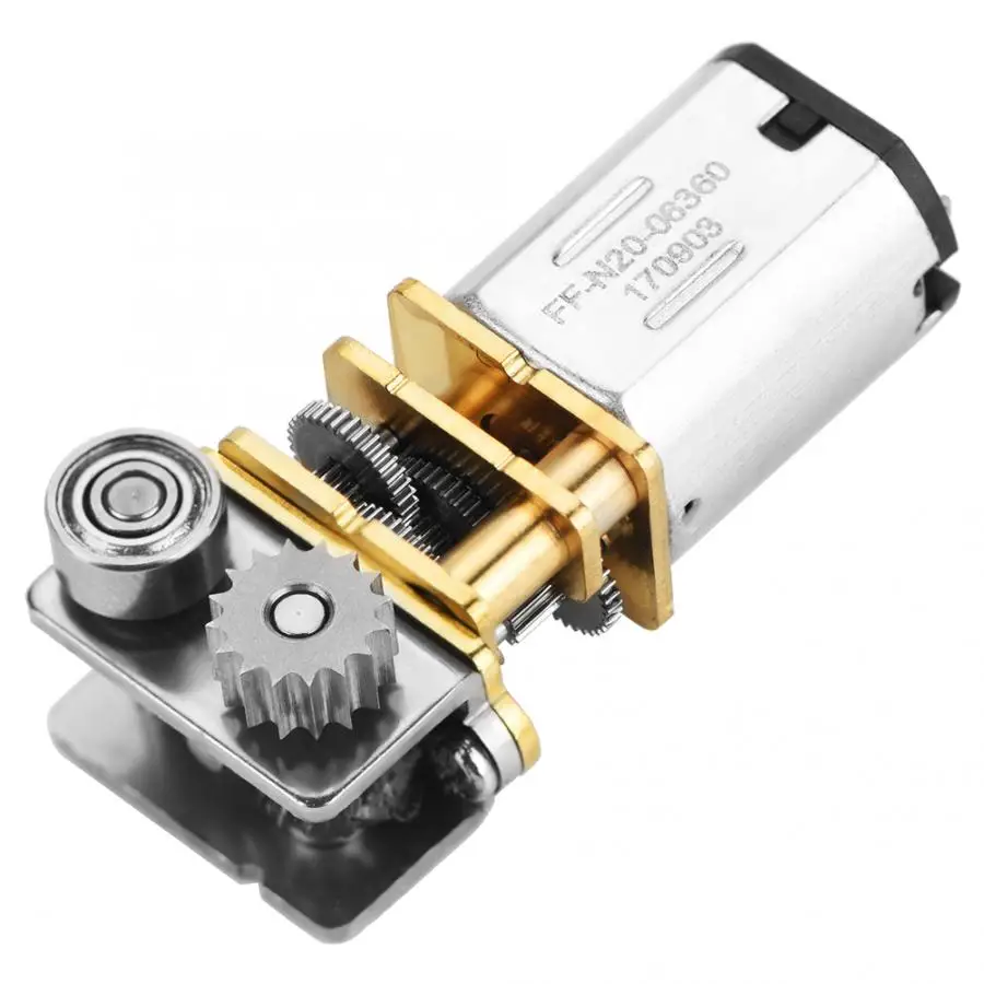 

Hugwit Micro Gear Motor DC12V 11RPM DC Small Electric Motor N20 Right Angle All Metal Gearbox for 3D Printing Pen Reducer Engine