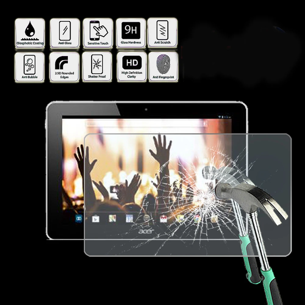 

Tablet Tempered Glass Screen Protector Cover for Acer Iconia A3-A10 10.1" - Screen Film Protector Guard Cover