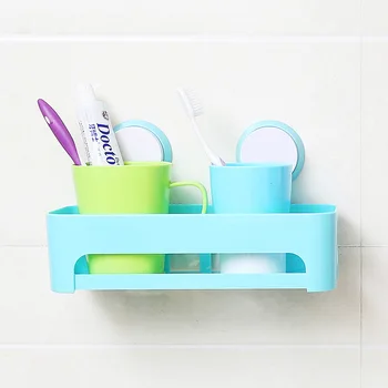 

Wall Mounted Corner Shower Shelf Bathroom Shelves Shampoo Cup Brushteeth Storage Rack Organizer Easy Installation