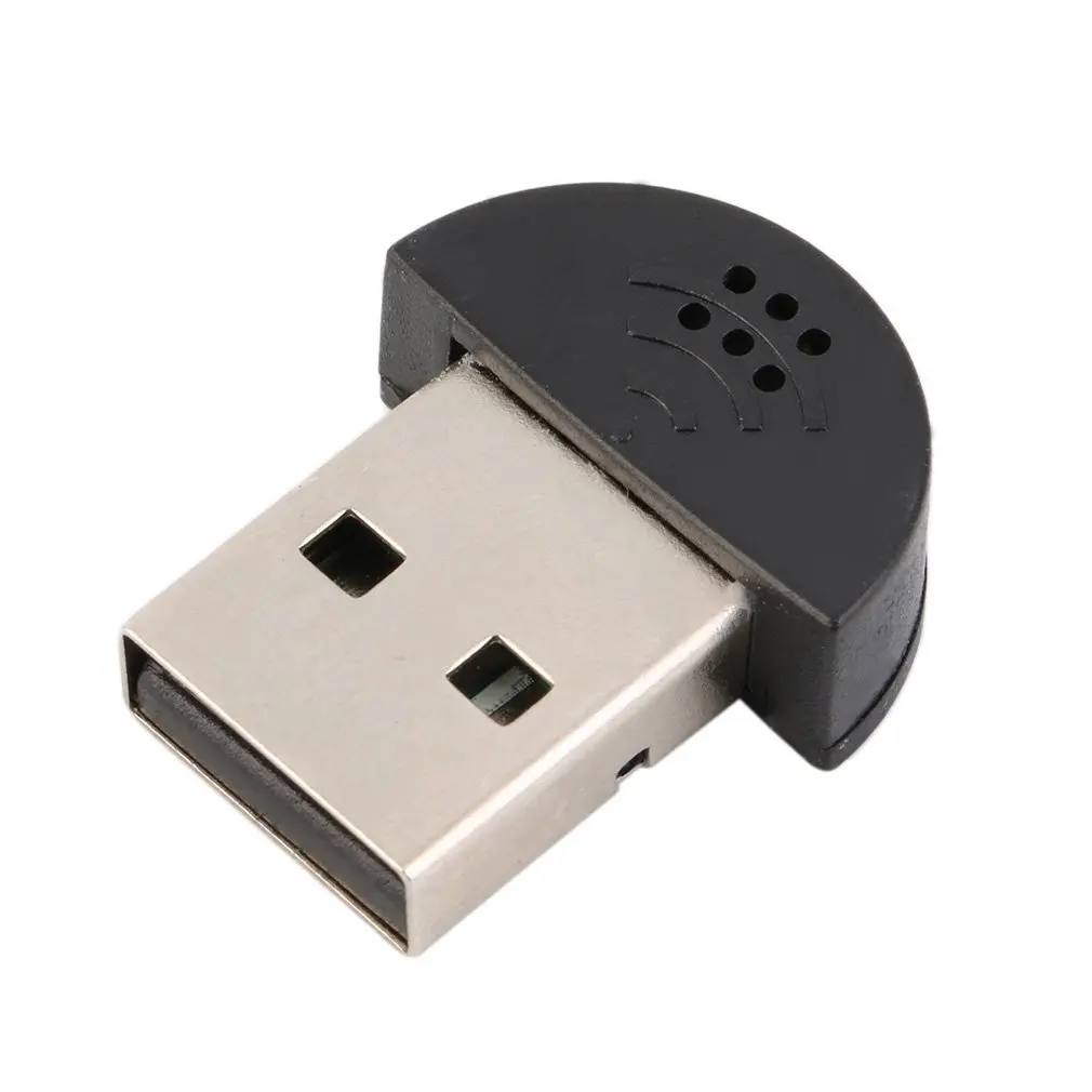 

Super USB Mini Light weight USB 2.0 Microphone MIC Audio Adapter 100-16kHz for PC Notebook Laptopest