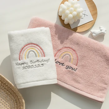 

Cotton Cooling Towel Wrap Hair Face Bamboo Cute Soft Thick Yarn Towel Wearable Hotel Toallas De Playa Bathroom Supplies DE50MJ