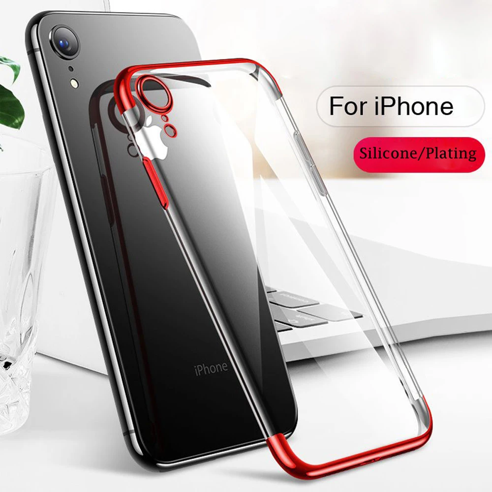Чехол MUSTTRUE с покрытием для iPhone 11 Pro MAX прозрачный силиконовый чехол XS XR X 6 6S 7 8 Plus