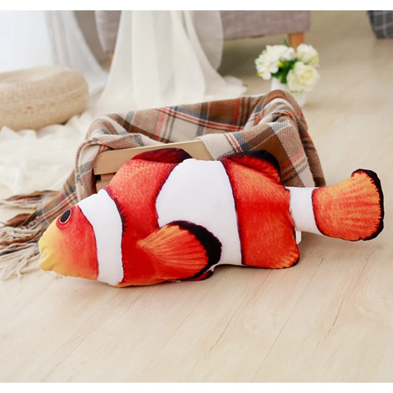 Креативный питомец кошка котенок Жевательная кошка игрушки кошачья мята мягкая рыбка интерактивный котенок продукт 20 см 40 см четыре размера