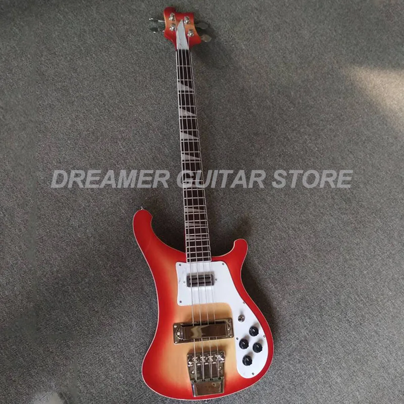 Высокое качество Ricken 4003 бас гитара Cherry burst 4 Струны электрогитара индивидуальный
