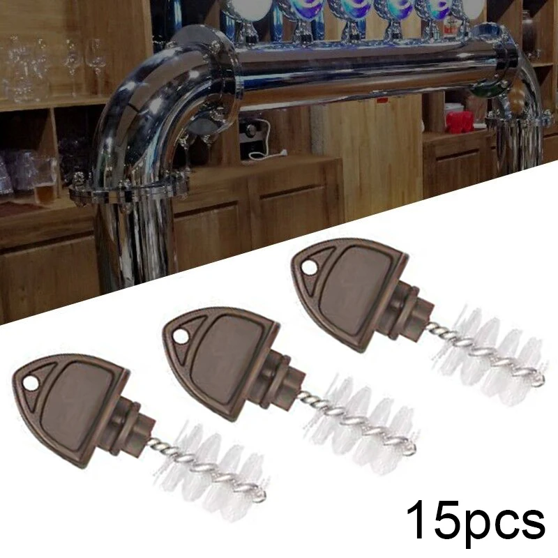 Хит продаж 15 * щеток домашний заваренный пивной кран для разлива вина коричневая