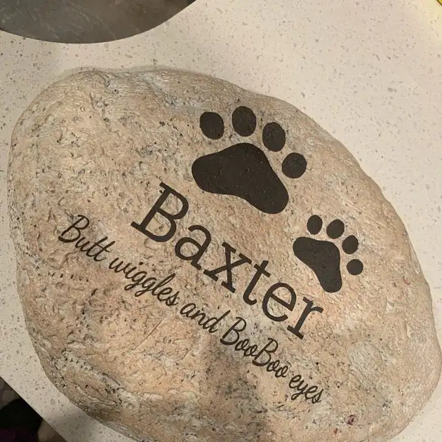 

Pet Memorial Stones Personalized Dog Memorial Stones Tombstones Outdoors or Indoors for Garden Backyard Grave Markers