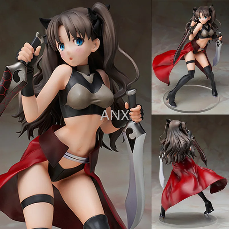 

20CM Anime Fate/stay night Tohsaka Rin Figure Toy PVC Action Anime Sexy Girrl Fate Zero Collectible Model Anime figure toys