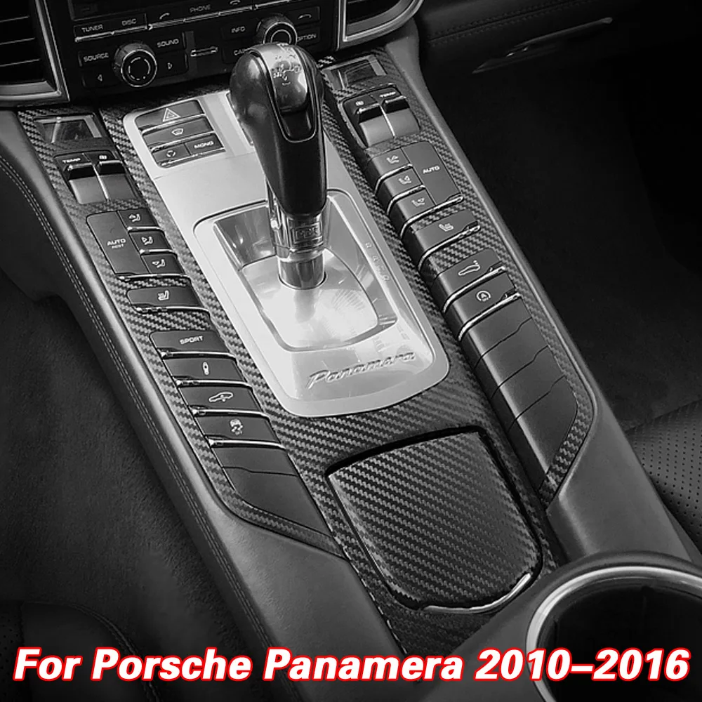 

Для Porsche Panamera 2010-2016 интерьерная Центральная панель управления дверная ручка 3D наклейки из углеродного волокна Переводные картинки аксессуары для стайлинга автомобиля