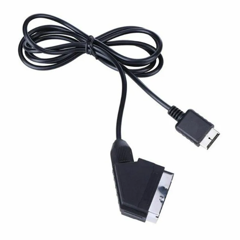 200 шт./лот 1,8 м RGB Scart кабель для sony Playstation PS1 PS2 PS3 tv AV свинцовый сменный Соединительный кабель для PAL/NTSC