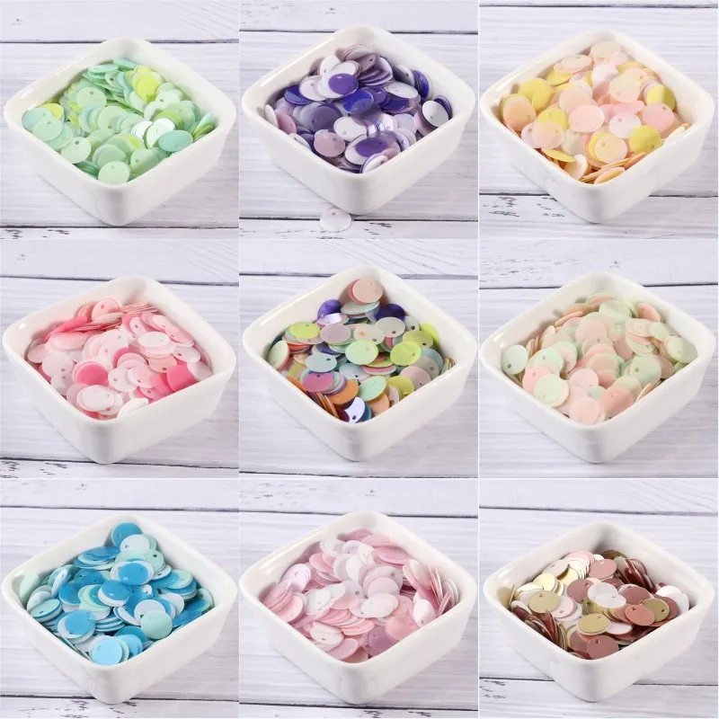 sequins for crafts 250pcs/Lot 10mm Matte PET Loose Sequins Flat Artesanatos Findings Sewing Wedding Craft Garment Accessories