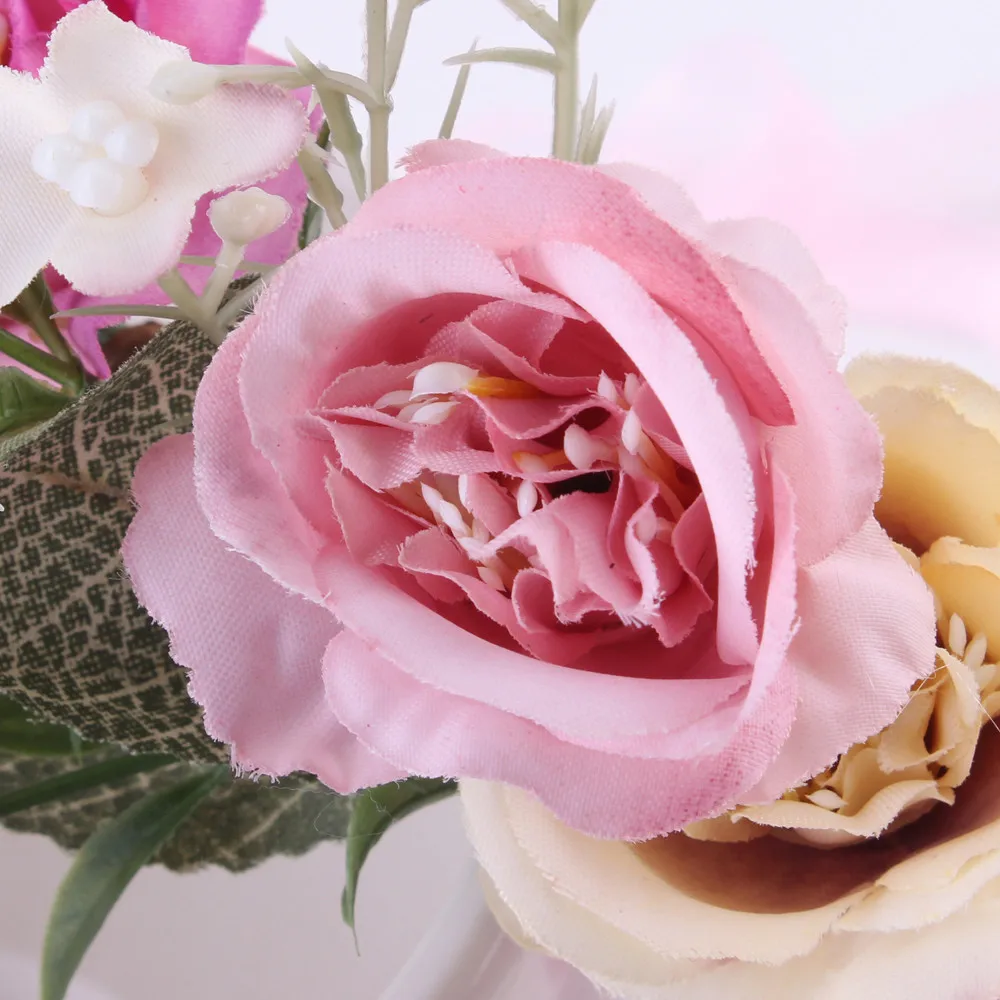 Baby Headband Fashion Baby Kids Handmade Rose Flower Headband Hairband Wreath Flower Girls Turban Hair Accessories