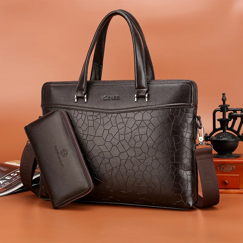 

2016 New Style MEN'S Real-leather Bag Business Hand Document Computer Crossbody Bag Men Cowhide Casual Bag