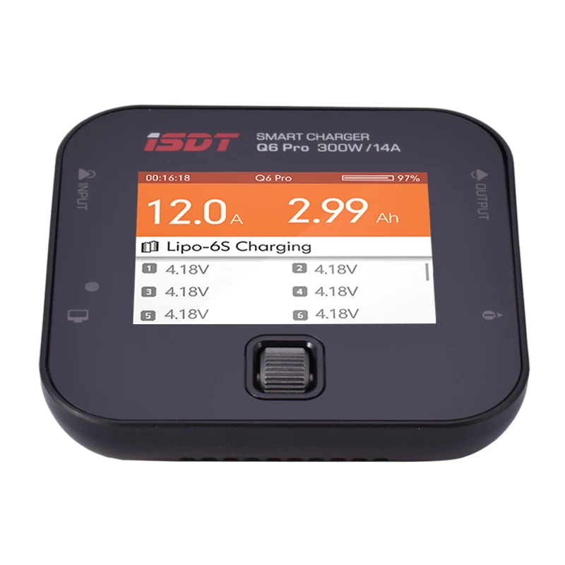 ISDT Q6 Pro зарядное устройство BattGo 300 Вт 14A Карманный Умный Цифровой Lipo батарея баланс