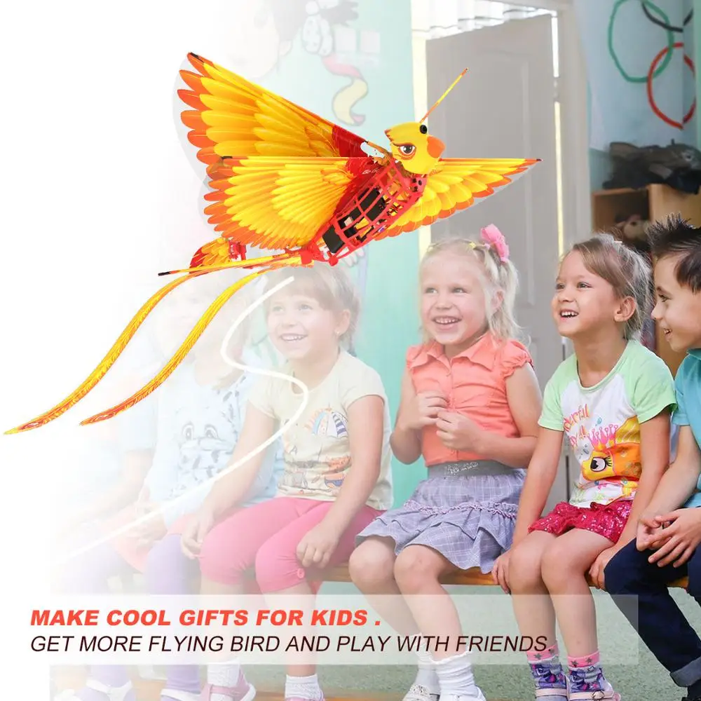 Go Go Bird Remote Control Flying Toy Mini Rc Helicopter Drone Tech Mainan Smart Bionic Mengepakkan Sayap Burung Terbang Untuk Dewasa Anak Rc Robot Hewan Aliexpress
